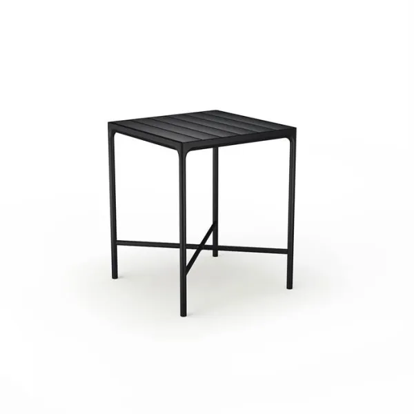 HOUE - FOUR Mesa de bar 90x90 cm - Negro
