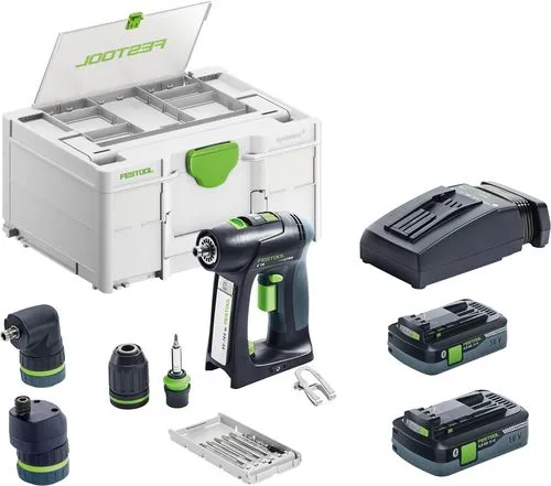 Festool Taladro atornillador a batería C 18 HPC 4,0 I-Set