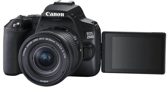 Canon EOS 250D 18-55mm III + 75-300mm III - Negro