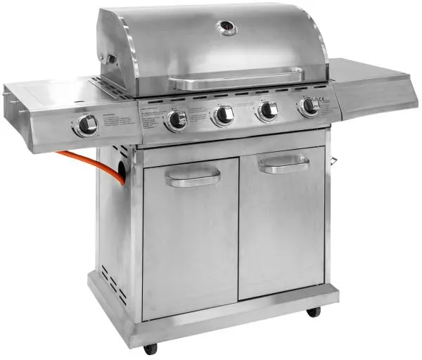 Heatus Premium parrilla de gas 4 y quemador lateral 158,5x61x120cm