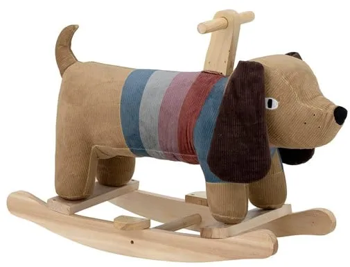 Bloomingville MINI - Perro Mecedor de Juguete Charlie Marrón