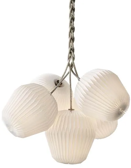 Le Klint THE BOUQUET XL Lámpara de araña con 5 pantallas de papel