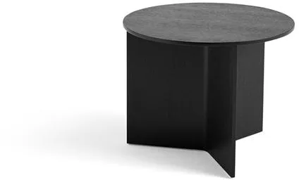 Mesa de centro HAY Slit Wood Redonda Ø45 Negra