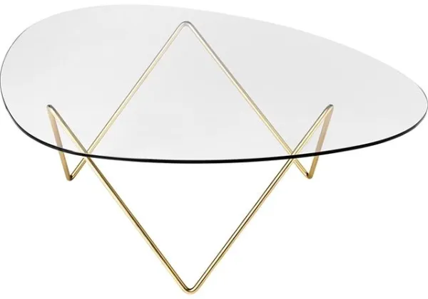 Mesa de centro GUBI Pedrera Latón