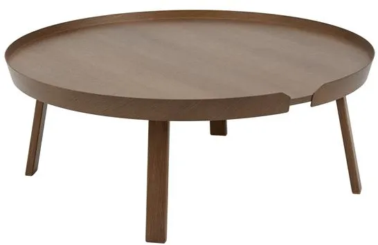 Mesa de centro Muuto Around marrón oscuro extra grande