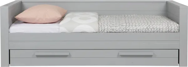 Dennis, Sofá cama, gris, H73x101x219 cm, pino