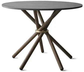 Eberhart Hector 105 Mesa de Comedor Hormigón Oscuro/Roble Oscuro