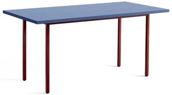 HAY Mesa de Comedor Bicolor L160 Rojo Marrón/Azul