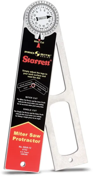 Medidor de ángulos Starrett 505A-12 300mm - Aluminio